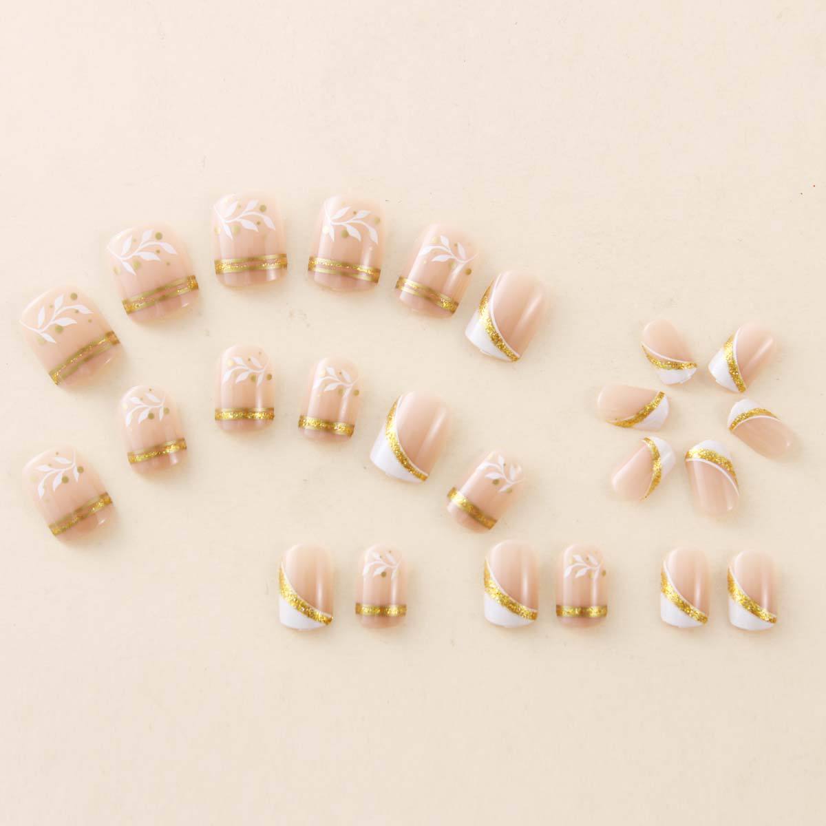 Nail Tech Accessories - Накладные ногти Nude Short Square Press