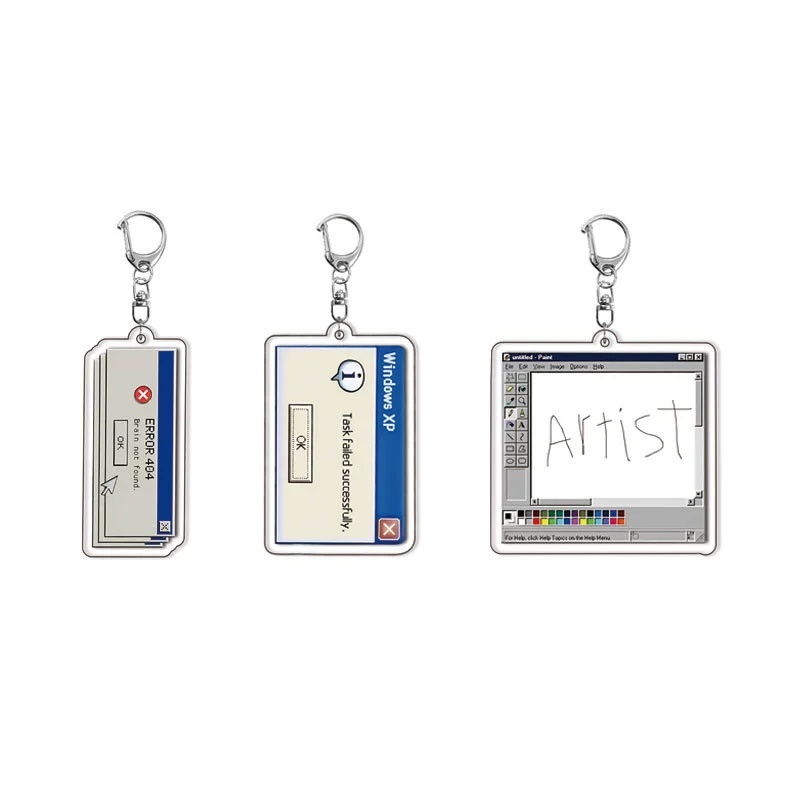 Tech Keychain Accessories - Доступ в сборе, забавный мем, акриловый