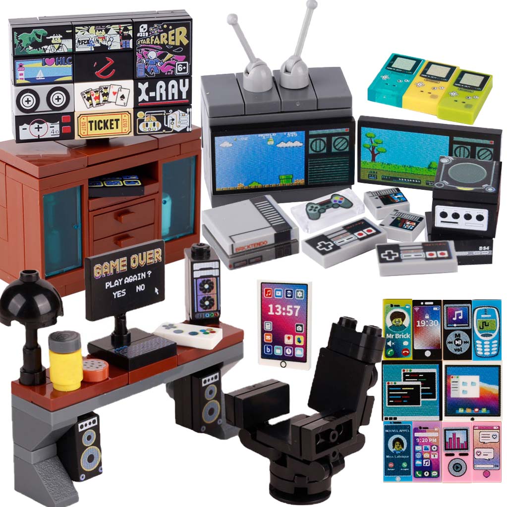 Tech Diving Accessories - MOC игровая консоль, компьютерная модель, строительные