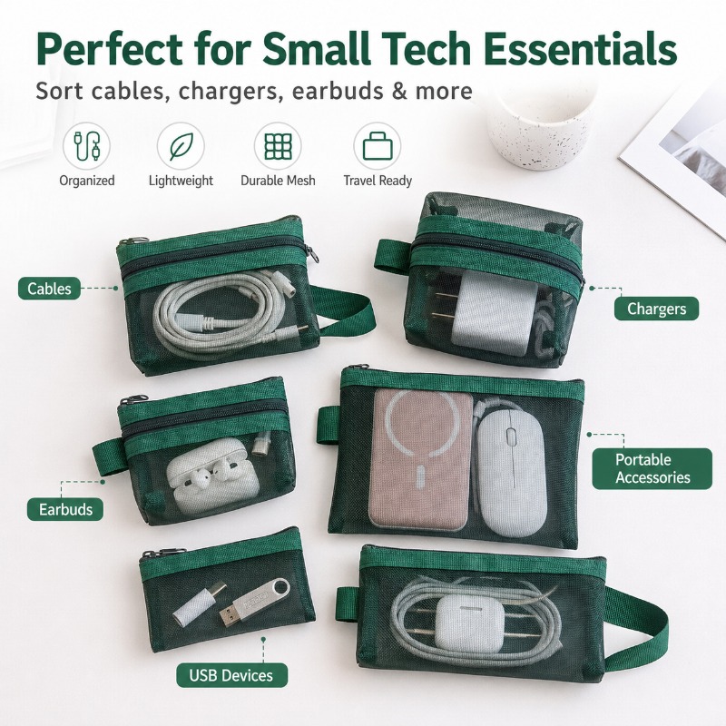 Набор из 6 портативных сетчаты – обзор и цена Tech Woven Accessories