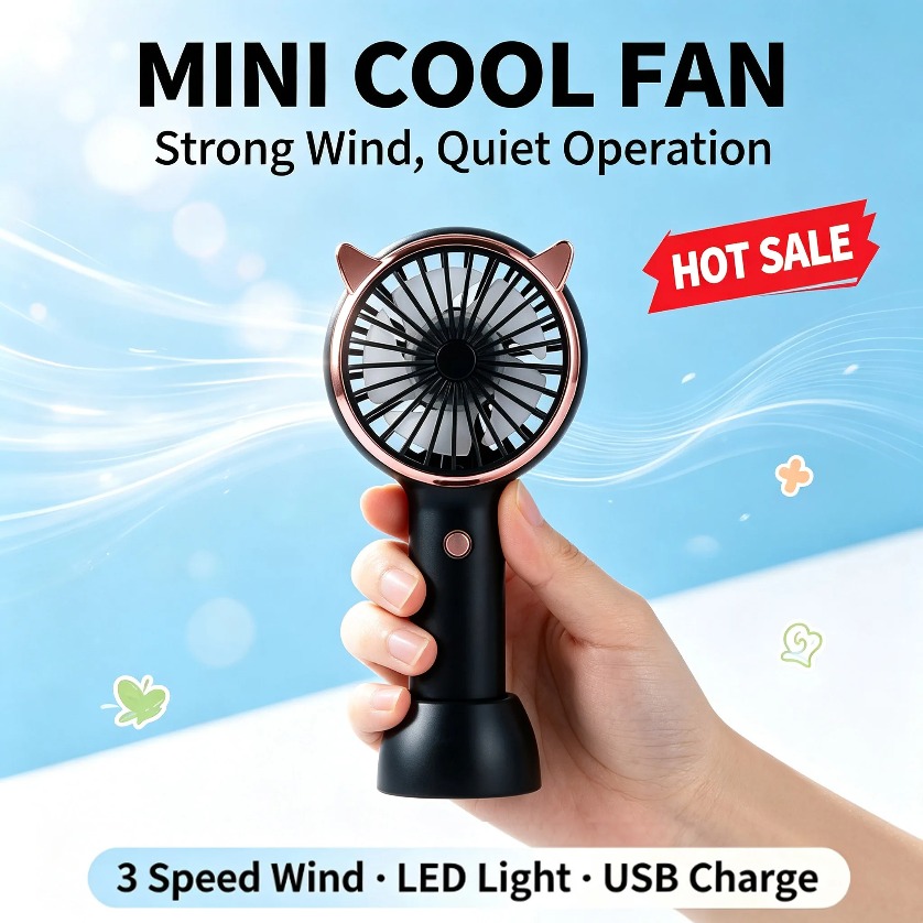 Портативный мини-вентилятор с  – обзор и цена Usb Fan Silent