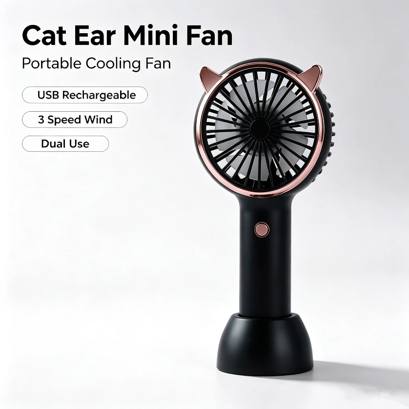 Портативный мини-вентилятор с  – обзор и цена Usb Fan Silent